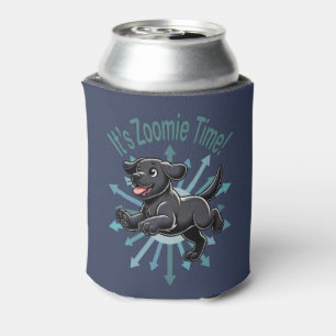 Porta-lata É Hora do Zoomie Labrador Preto