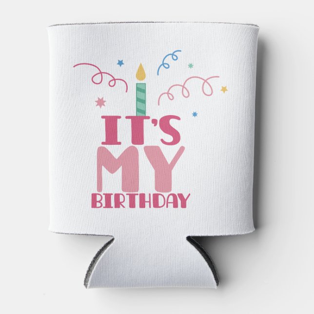 Porta-lata É Meu Aniversário (Frente)