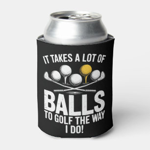 Porta-lata É preciso muita coragem para jogar golfe Golfe eng