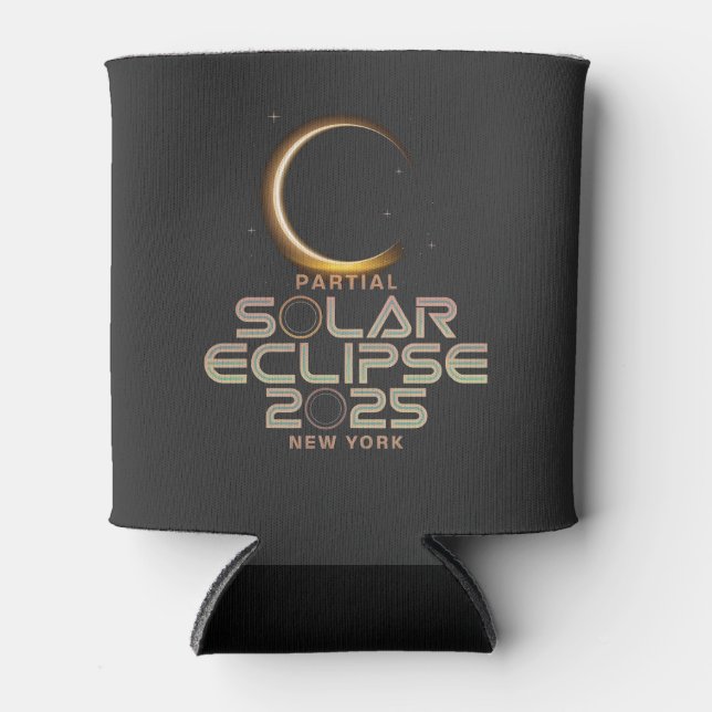 Porta-lata Eclipse Solar Parcial 2025 Astronomy Event (Frente)