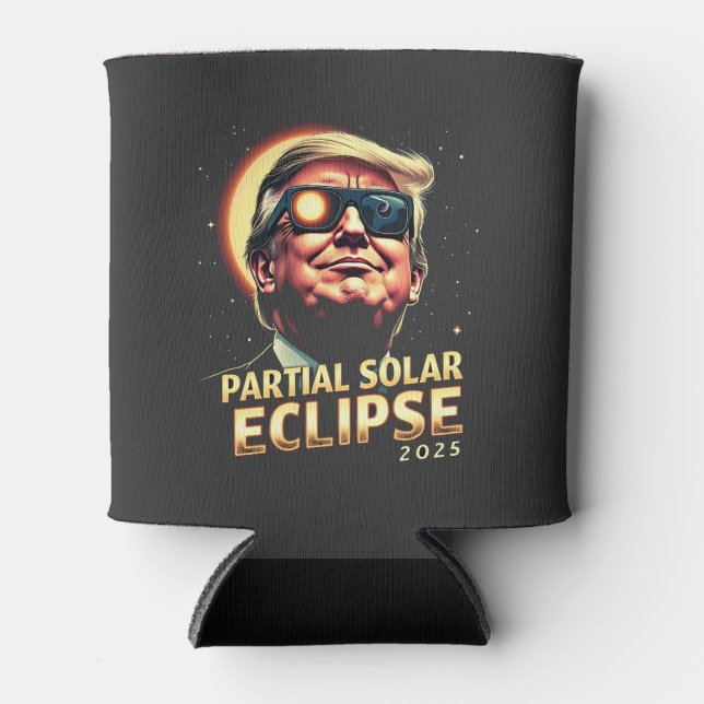 Porta-lata Eclipse Solar Parcial 2025 de Dobra (Frente)