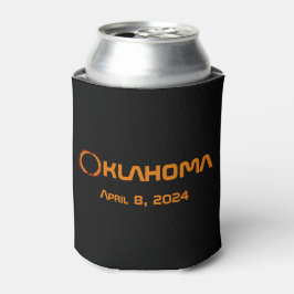 Porta-lata Eclipse Solar Total de 2024 de Oklahoma
