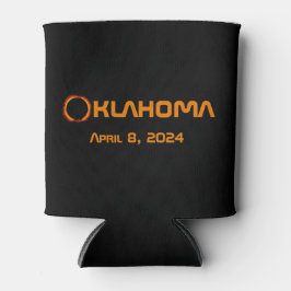 Porta-lata Eclipse Solar Total de 2024 de Oklahoma