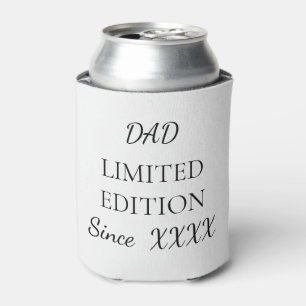 Porta-lata Edição Limitada Papai, Ano Personalizado Presente
