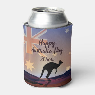 Porta-lata Editar Sinalizador de Texto Kangaroo Dia da Austr