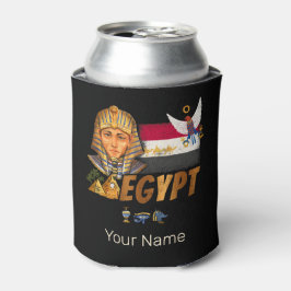 Porta-lata Egito Vintage Pharaoh Flag E Pirâmides Souvenir