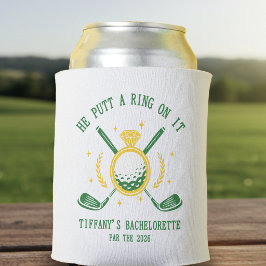 Porta-lata Ele Colocou um Anel Nela Festa de Solteira de Golf