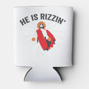 Porta-lata Ele é Rizzin Funny GenZ Páscoa de basquete domingo