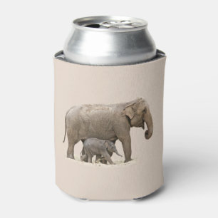 Porta-lata Elefante da mãe e do bebê