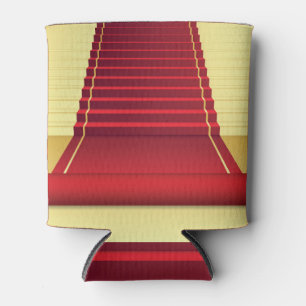 Porta-lata Elegância de tapetes vermelhos: fundo de vindima.