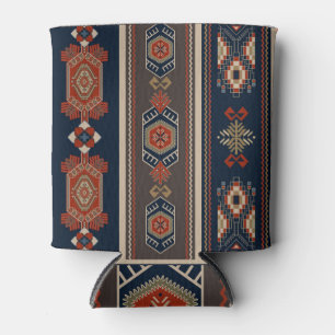 Porta-lata Elegância Étnica: Geométrica Ornamental