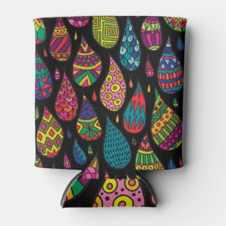 Porta-lata elegância floral, fundo abstrato.