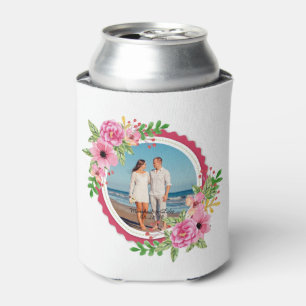 Porta-lata Elegante adicione seu próprio casamento da foto