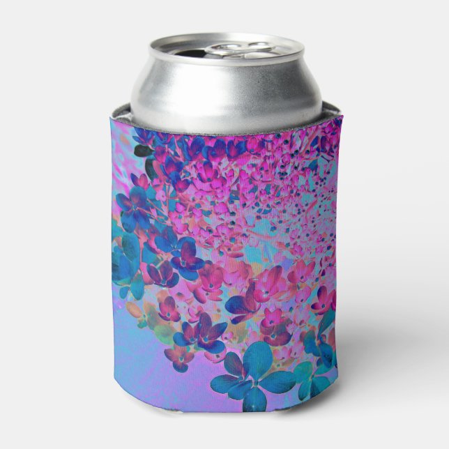 Porta-lata Elegante Azul Escuro e Magenta - Iluminismo (Can Front)