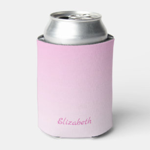 Porta-lata Elegante Mínimo de Gradiente Rosa Espinoso Moderno