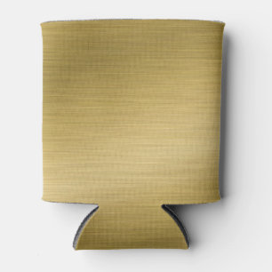 Porta-lata Elegante Obra de Arte em Ouro Falso Escovado