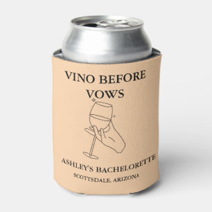 Porta-lata Elegante Vino Antes Da Festa de solteira De Votos