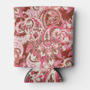 Porta-lata Elementos paisley asiáticos, boho vintage.