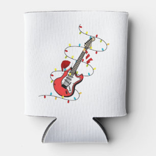 Porta-lata Elétrica Guitar Santa Claus Música Natal