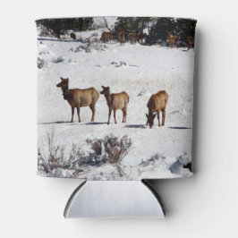 Porta-lata Elk na neve pode resfriar