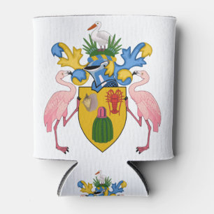 Porta-lata emblema das Ilhas Turks e Caicos