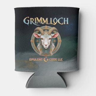 Porta-lata Emblema de Cabra Grimmloch RPG de Fantasia