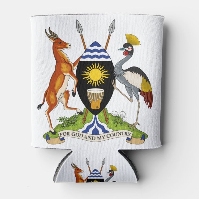 Porta-lata emblema de uganda (Frente)