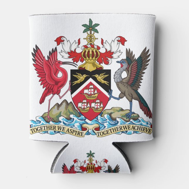 Porta-lata emblema trinidade e tobago (Frente)