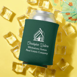 Porta-lata Empresa de Imóveis Verde Corretor Personalizado