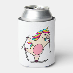 Porta-lata Encantado esqui no Unicorn Ski Winter Sports Gift