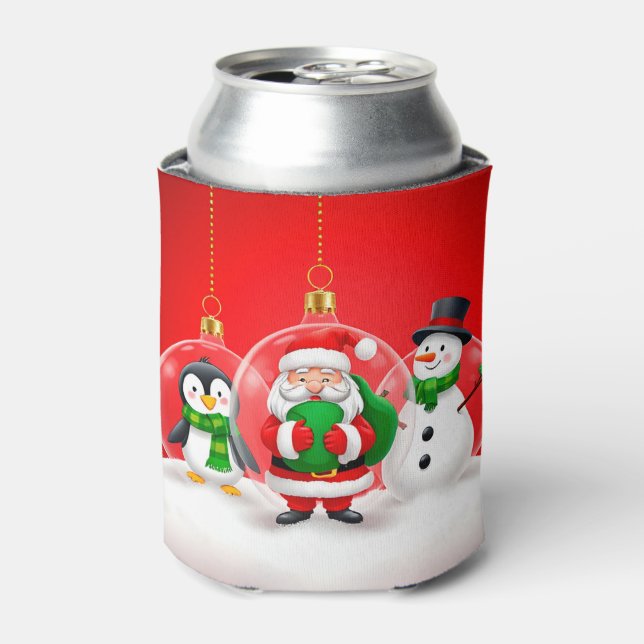 Porta-lata Enfeites Festivos de Natal (Can Front)