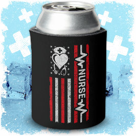 Porta-lata Enfermeira Apreciação Hero Heart Life Bandeira Ame