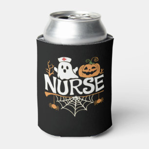 Porta-lata Enfermeira engraçada Halloween Design essencial T-