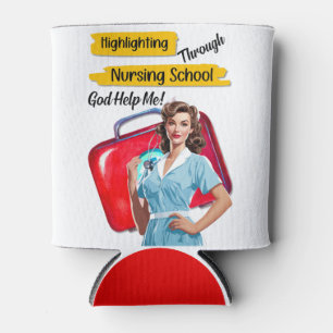 Porta-lata Enfermeiro Retroativo Pinup_ Nursing Notas