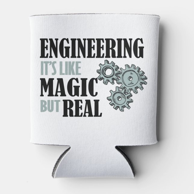 Porta-lata Engenharia - É como Magia, mas Real (Frente)