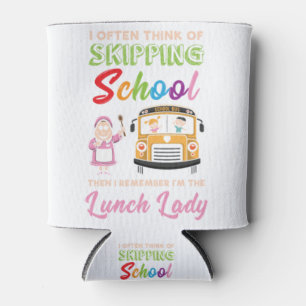 Porta-lata Engraçado Almoço da Escola Lady Gift