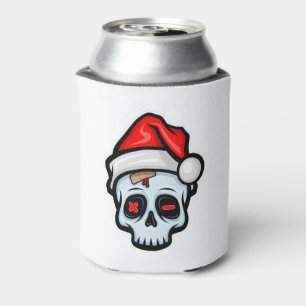 Porta-lata Engraçado Caveira de Natal, Estilo de Cartoon