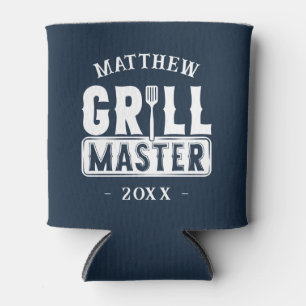 Porta-lata Engraçado CHURRASCO Grill Mestre Personalizado Bar
