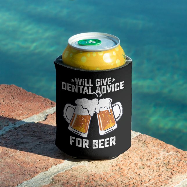 Porta-lata Engraçado Dará Aconselhamento Dental Para Cerveja (Piscina in situ)