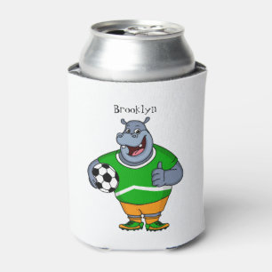 Porta-lata Engraçado desenho animado do jogador de futebol d