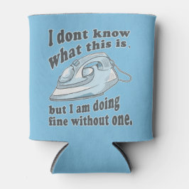 Porta-lata Engraçado design de passar roupa. Eu odeio passar 