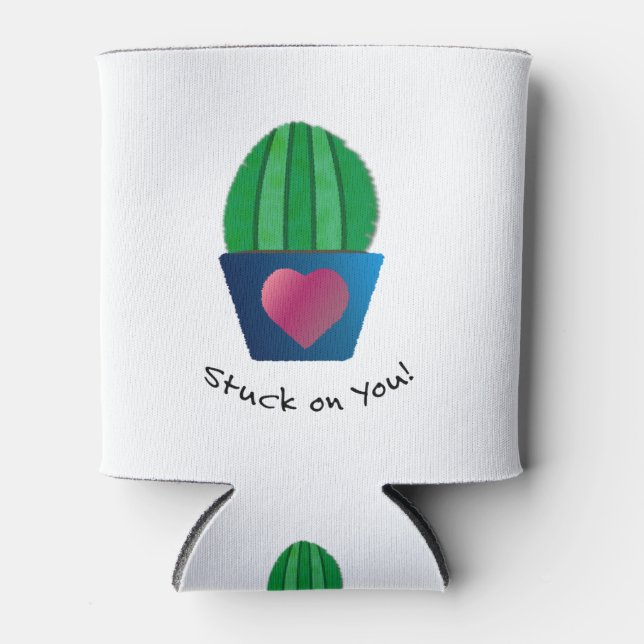 Porta-lata Engraçado Em Cactus (Frente)