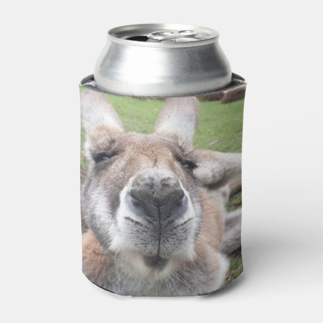 Porta-lata Engraçado Engraçado Face Austrália Kangaroo Beer (Can Front)