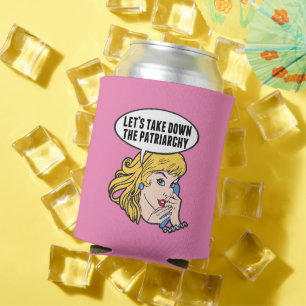 Porta-lata Engraçado Feminista Pop de Arte Anti-Patriarcado 