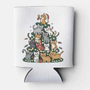 Porta-lata Engraçado Gatinho, Árvore de Natal, Amante de os a