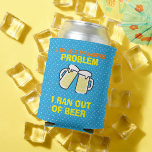 Porta-lata Engraçado no dia da cerveja de bebendo nacional