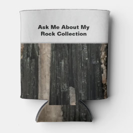 Porta-lata Engraçado Rockhound Black White Strike Scientista