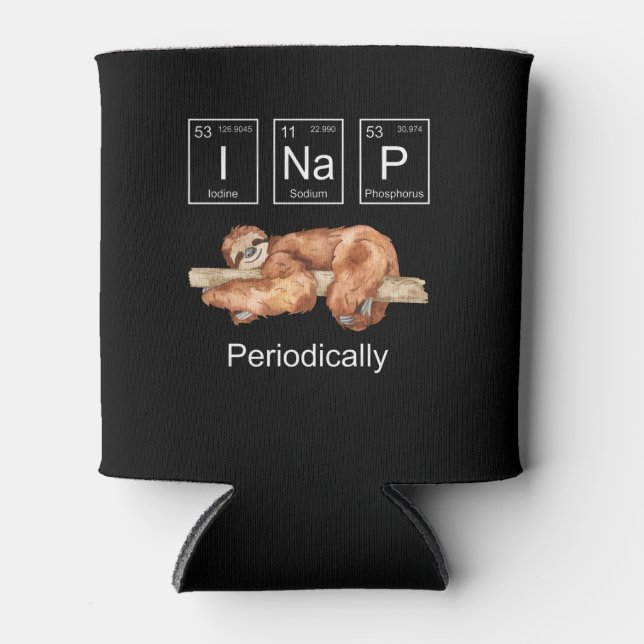 Porta-lata Engraçado Science Sloth (Frente)