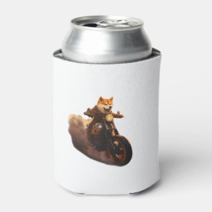 Porta-lata Engraçado, Shiba Inu, Motocicleta, Cachorro, Fanto