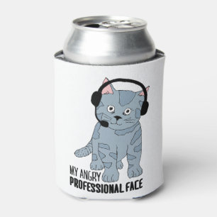 Porta-lata Engraçado Sorrindo Gato Profissional Epic Sarcás